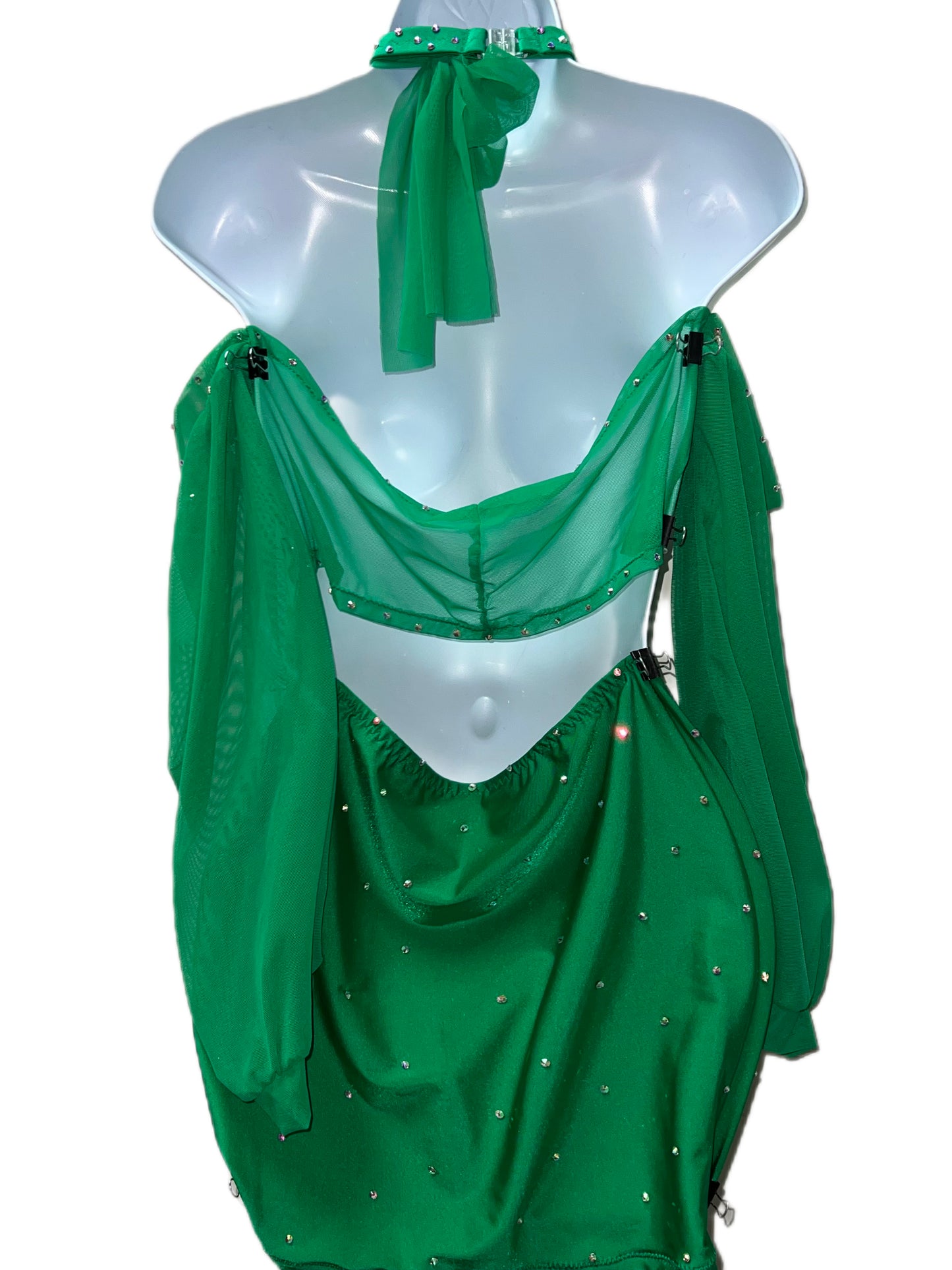 GREEN SKIRT SET