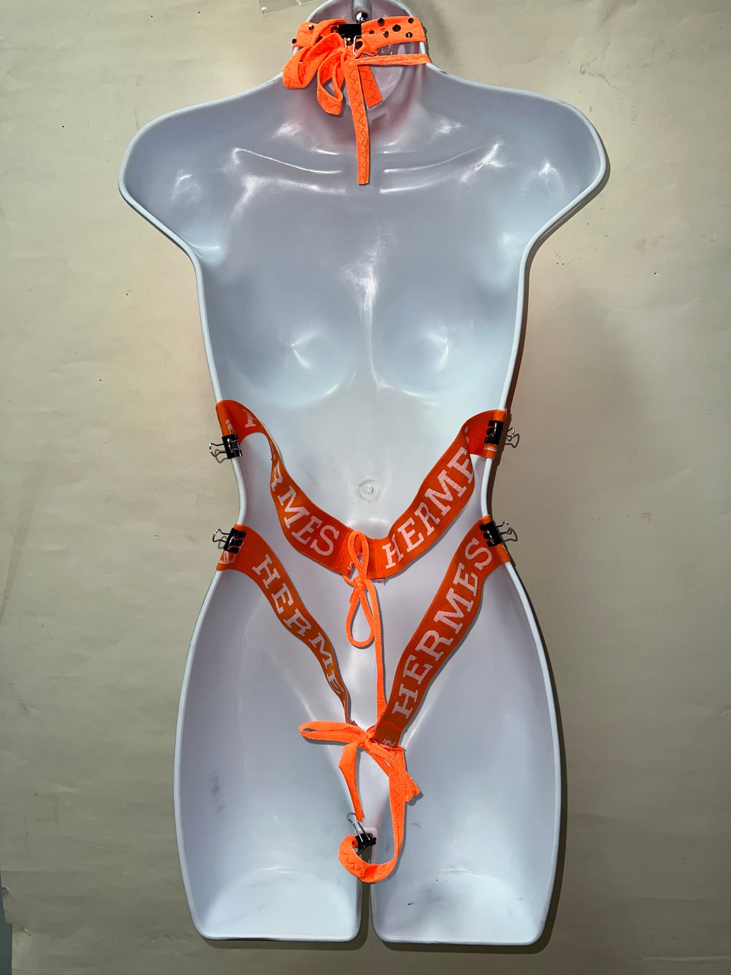 Two Piece Orange Fringe Set