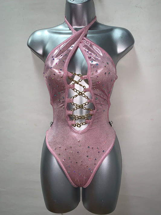 One Piece Rhinestone Ensemble