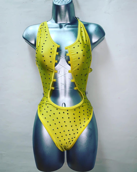 One Piece Rhinestone Ensemble