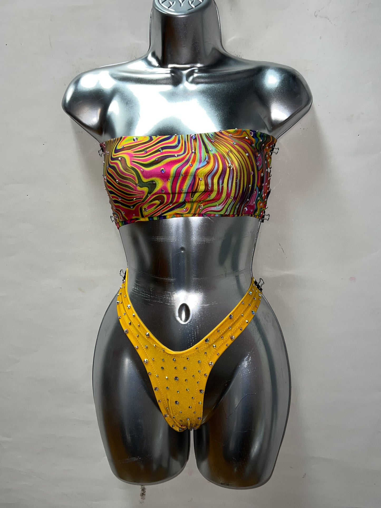 Two Piece Rainbow top Set