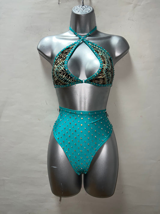 Two Piece High Waist Short Set